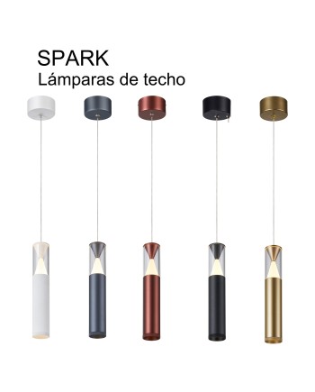 SPARK * COLGANTE 1L LED 7W - BLANCOARENA